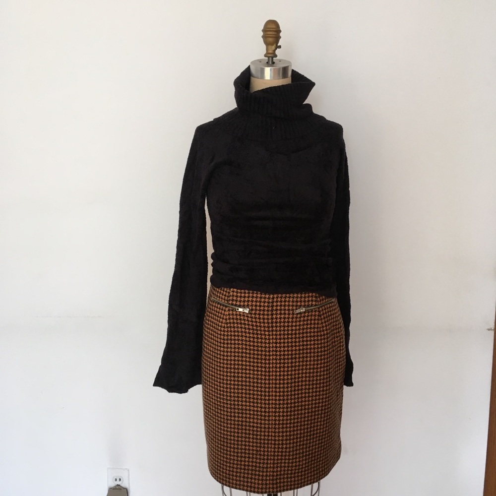 Anne Klein wool Dress for Work Pencil Skirt with 2 zipper pockets